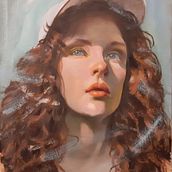 Il mio progetto del corso: Ritratti contemporanei a olio. Ilustração tradicional, Artes plásticas, Pintura, e Pintura a óleo projeto de caterina_barbati - 18.01.2023