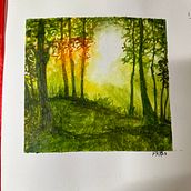 My project for course: Dreamy Watercolor Landscapes: Paint with Light. Un proyecto de Pintura y Pintura a la acuarela de Paula Richey - 10.01.2023