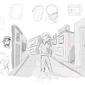 My project for course: Basic Principles of Drawing People from Imagination. Un progetto di Illustrazione tradizionale, Belle arti, Bozzetti, Disegno a matita, Disegno, Disegno artistico e Disegno anatomico di gustapellegrino - 15.01.2023