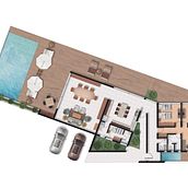 Mi proyecto del curso: Postproducción de planimetría arquitectónica en Photoshop. Architecture, Digital Architecture, Architectural Illustration, Design, Photograph, and Post-production project by Daniel Leon Mendez - 01.18.2023