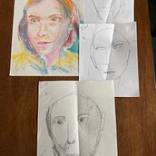 Class project plus FINAL PROJECT: Expressive Portrait Drawing with Soft Pastels. Traditional illustration, Fine Arts, Drawing, Portrait Drawing, and Artistic Drawing project by Carla Bigum - 01.19.2023