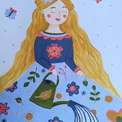 Mijn project van de cursus: Schilderen met gouache: maak poëtische illustraties. Traditional illustration, Fine Arts, Painting, and Gouache Painting project by Kim Bisschops - 01.19.2023