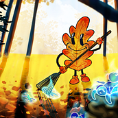 Mr Leaf. Ilustração tradicional, e Design de personagens projeto de Ariane Bachand - 19.01.2023