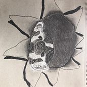 American badger ripping paper. Traditional illustration, and Pencil Drawing project by Marjolein - 01.19.2023