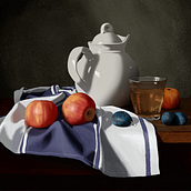 Meu projeto do curso: Introdução à pintura digital. Fine Arts, Painting, Digital Illustration, Digital Drawing, and Digital Painting project by Luan Lopes - 01.12.2023
