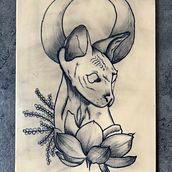 Mein Abschlussprojekt für den Kurs: Einführung in die Welt der Tattoos. Traditional illustration, Tattoo Design, and Botanical Illustration project by evineumaier - 01.20.2023