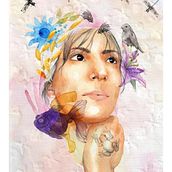 Mi proyecto del curso: Retrato ilustrado en acuarela. Traditional illustration, Fine Arts, Painting, Drawing, Watercolor Painting, Portrait Drawing, and Artistic Drawing project by Mariela Q. Duran - 01.20.2023