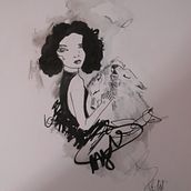 Mon projet du cours : Illustration de personnages de A à Z : visages et silhouettes. Ilustração tradicional, Design de personagens, Desenho a lápis, e Desenho projeto de patricia LACANNE - 20.01.2023