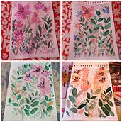 Mi proyecto del curso: Acuarela floral: conecta con la naturaleza. Un projet de Illustration traditionnelle, Peinture, Aquarelle et Illustration botanique de Andrea Castro - 20.01.2023