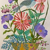 My project for course: Floral Illustration with Gouache Paint. Een project van Digitale illustratie y  Botanische illustratie van marygrosenfield - 21.01.2023