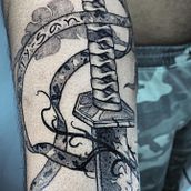 Mi proyecto del curso: Introducción al tatuaje de estilo etching. Tattoo Design project by Sebastian Valencia - 01.21.2023