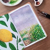 Mon projet du cours : Initiation à la peinture de paysages à la gouache. Fine Arts, Painting, Naturalistic Illustration, and Gouache Painting project by Kytie - 01.17.2023