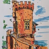My project for course: Expressive Architectural Sketching with Colored Markers. Sketching, Drawing, Architectural Illustration, Sketchbook & Ink Illustration project by viktor23434 - 01.21.2023