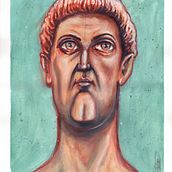 My project for course: Stylized Portrait Painting with Gouache. Un progetto di Illustrazione tradizionale, Pittura e Pittura gouache di Davide Santarsiere - 21.01.2023