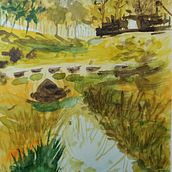 PaISAJE. Fine Arts, Painting, and Watercolor Painting project by José Fº - 01.21.2023