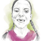 Meu projeto do curso: Retrato moderno com Procreate: estilize seu tema. Traditional illustration, Digital Illustration, and Digital Drawing project by Sandrine Da Fonte - 01.22.2023