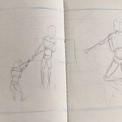 My project for course: Basic Principles of Drawing People from Imagination. Traditional illustration, Fine Arts, Sketching, Pencil Drawing, Drawing, Artistic Drawing, and Figure Drawing project by Juju Gzn - 01.22.2023