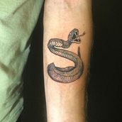 Meu projeto do curso: Tatuagem para principiantes (a cascavel). Un proyecto de Diseño de tatuajes de Júlia Cavalcanti Ferraz - 22.01.2023