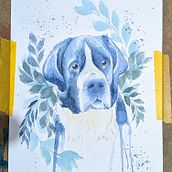 My project for course: Expressive Animal Portraits in Watercolor. Traditional illustration, Watercolor Painting, Realistic Drawing, and Naturalistic Illustration project by laurennnnnnn - 01.21.2023