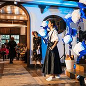 Escenografía desfile moda. Creativit, Set Design, and Traditional illustration project by Marta Pineda - 01.23.2023