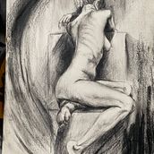 Mon projet du cours : Dessin contemporain du corps humain : expression et mouvement. Un projet de Illustration traditionnelle, Beaux Arts, Dessin, Dessin artistique, Peinture acr, lique , et Dessin anatomique de chrystel gomez - 21.01.2023