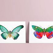 Mariposas 2023. Un proyecto de Ilustración tradicional y Pintura a la acuarela de eluguina - 06.01.2023