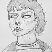My project for course: Portrait Sketchbooking: Explore the Human Face. Sketching, Drawing, Portrait Drawing, Artistic Drawing, and Sketchbook project by Saida Fakih - 01.23.2023