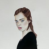 My project for course: Watercolor Portrait from a Photo. Traditional illustration, Watercolor Painting, and Portrait Drawing project by Janet Chalif - 01.23.2023