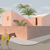 Mi proyecto del curso: Representación gráfica de proyectos arquitectónicos. Architecture, Graphic Design, Interior Architecture, Interior Design, L, scape Architecture, Collage, Digital Architecture, and Architectural Illustration project by angel1101valeria - 01.23.2023