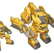 robot toy pitch for SpinMaster Ein Projekt aus dem Bereich Spielzeugdesign, Traditionelle Illustration und Concept Art von Len Nicholas - 24.01.2023