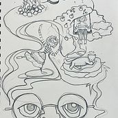 Geschichte im Kopf. Un proyecto de Ilustración tradicional, Bellas Artes, Pintura, Dibujo y Pintura a la acuarela de f.sener - 03.01.2023