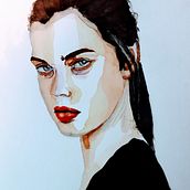 Mein Abschlussprojekt für den Kurs: Aquarellporträt mit fotografischem Vorbild. Traditional illustration, Watercolor Painting, and Portrait Drawing project by stube48 - 01.24.2023