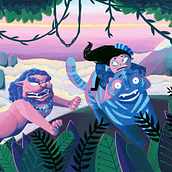 A Quick Escape!. Digital Illustration, Traditional illustration, and Character Design project by Ivy Alane - 01.24.2023