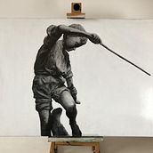 Fishing boy. Un proyecto de Dibujo a lápiz de aksel_liski - 19.01.2023