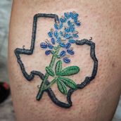 Embroidery and watercolor tattoos I've done. Un proyecto de Ilustración tradicional, Diseño y Diseño de tatuajes de Stacy Hull - 24.01.2023