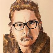 Mon projet du cours : Portrait artistique à l’aquarelle. Un progetto di Belle arti, Pittura, Pittura ad acquerello e Disegno di ritratti di Mélissa Côté - 10.12.2022