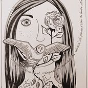 Mon projet du cours : Illustration artistique : dessinez votre imaginaire. Traditional illustration, Painting, Creativit, Pencil Drawing, and Drawing project by galeopsis - 01.25.2023