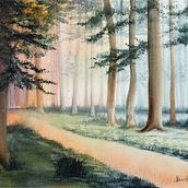 Mon projet du cours : Paysages atmosphériques à l'aquarelle. Fine Arts, Painting, and Watercolor Painting project by Alain Huger - 01.25.2023