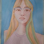 Mi proyecto del curso: Retrato artístico en acuarela. Fine Arts, Painting, Watercolor Painting, and Portrait Drawing project by Pablo Martinez - 01.25.2023