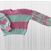 Mi proyecto del curso: Crochet: crea prendas con una sola aguja Ein Projekt aus dem Bereich Modedesign, Weben, DIY, Textildesign und Crochet von Marcela Di Negro - 26.01.2023