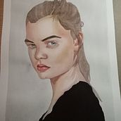 Mi proyecto del curso: Retrato en acuarela a partir de una fotografía. Traditional illustration, Watercolor Painting, and Portrait Drawing project by violeta564h - 01.25.2023