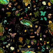 Meu projeto do curso: Ilustração científica aplicada ao design de patterns. Traditional illustration, Pattern Design, Digital Illustration, and Naturalistic Illustration project by Ricardo Miranda Morelli - 01.26.2023