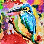 Kingfisher. Fine Arts project by mumblemcmary - 01.26.2023
