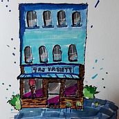 My project for course: Expressive Architectural Sketching with Colored Markers. Esboçado, Desenho, Ilustração arquitetônica, Sketchbook e Ilustração com tinta projeto de Lyne Trott - 26.01.2023