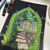 Mi proyecto del curso: Pintura de paisajes atmosféricos con gouache Ein Projekt aus dem Bereich Traditionelle Illustration, Malerei und Gouachemalerei von Tamirys Martins - 27.01.2023