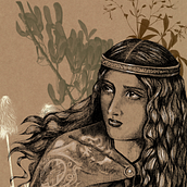 Mi proyecto del curso: Retrato ilustrado con Procreate. Un proyecto de Ilustración tradicional, Ilustración vectorial, Ilustración digital y Dibujo de Retrato de Georgina Yuste Galan - 27.01.2023