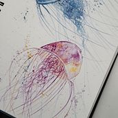 Méduses Ein Projekt aus dem Bereich Traditionelle Illustration von julie de finance - 27.01.2023