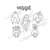 Mein Abschlussprojekt für den Kurs Kawaii Zeichnen -Kawaii veggie’s . Ilustração tradicional, Design de personagens, e Mangá projeto de Vee Hapnaps - 27.01.2023