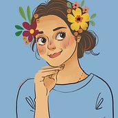 Drew someone saw her in instagram using procreate. Traditional illustration, Fine Arts, Graphic Design, and Digital Illustration project by ameera_alkatheeri - 01.26.2023