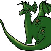 Green Dragon. Traditional illustration project by Shannon McRoberts - 01.28.2023